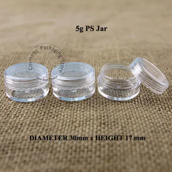 5g PS Transparent Cream Jar Refillable Bottle Cosmetic Container Packaging Display Container Free Shipping 300pcs/lot
5g PS Transparent Cream Jar Refillable Bottle Cosmetic Container Packaging Display Container Free Shipping 300pcs/lot