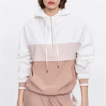 Women elegant patchwork hooded loose jacket pockets Drawstring tie coat female casual outerwear chic tops
Women elegant patchwork hooded loose jacket pockets Drawstring tie coat female casual outerwear chic tops