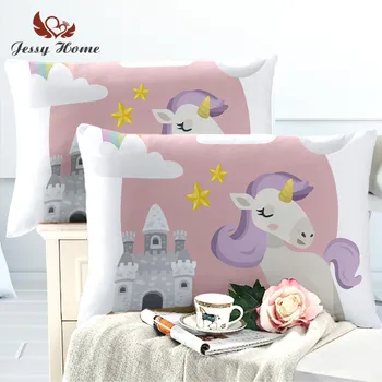 2 Piece Cartoon Unicorn Pillowcase Pink Pillow Cover Microfiber Fabric Soft Castle Pillow Case for Kids 50cmx75cm 50cmx90cm 28
2 Piece Cartoon Unicorn Pillowcase Pink Pillow Cover Microfiber Fabric Soft Castle Pillow Case for Kids 50cmx75cm 50cmx90cm 28