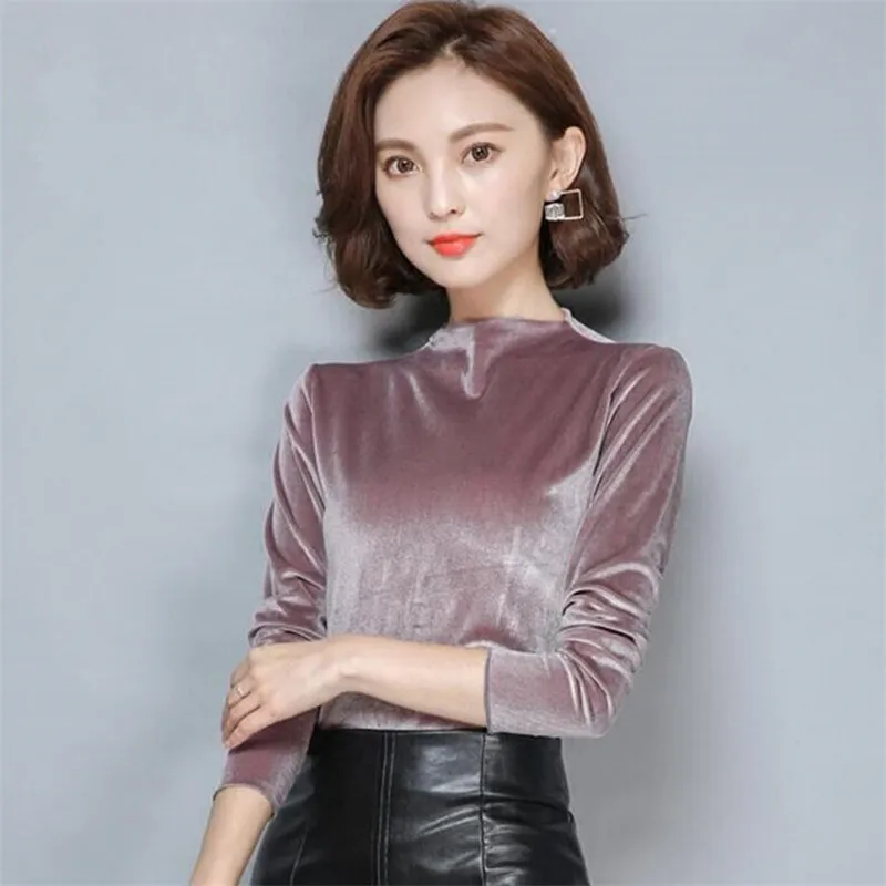 Gold Velvet Elegant Woman Shirts Winter Autumn Fashion 2019 New Casual Velour Full Sleeves Solid Color Tops Plus Size Pure Top
Gold Velvet Elegant Woman Shirts Winter Autumn Fashion 2019 New Casual Velour Full Sleeves Solid Color Tops Plus Size Pure Top