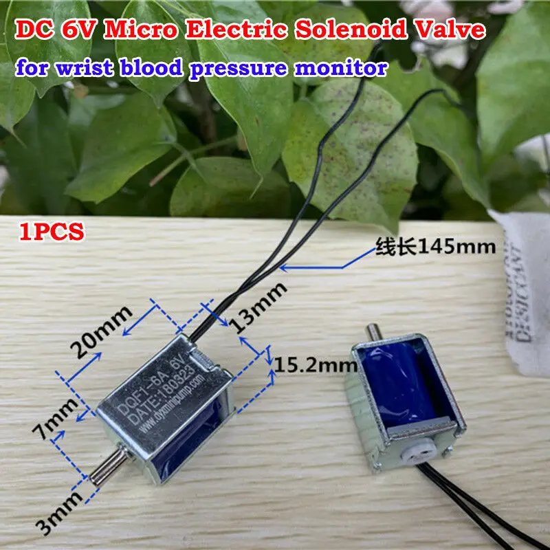 DC 6V Micro Mini Electric Solenoid Valve Small Air Gas Valve for Blood Pressure Monitor Electronic Sphygmomanometer
DC 6V Micro Mini Electric Solenoid Valve Small Air Gas Valve for Blood Pressure Monitor Electronic Sphygmomanometer