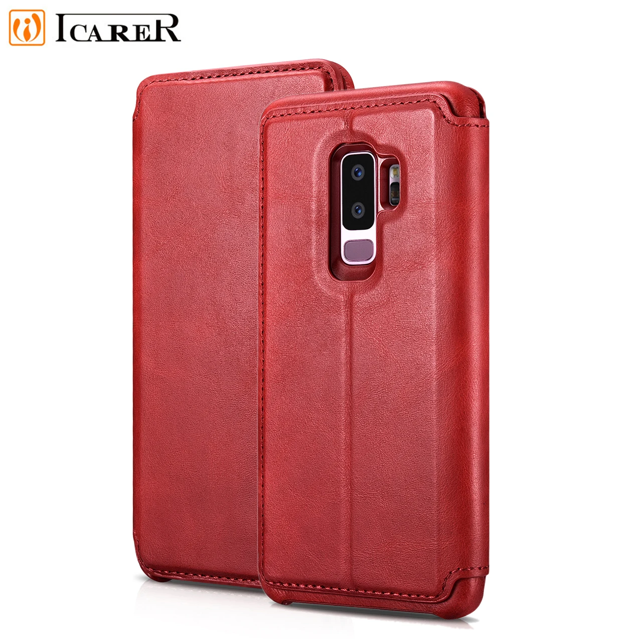 ICARER Luxury Real Leather Flip Cover Detachable 2 in 1 Folio Case Stand Holder for Samsung Galaxy S9 S9Plus Wallet Phone Case
ICARER Luxury Real Leather Flip Cover Detachable 2 in 1 Folio Case Stand Holder for Samsung Galaxy S9 S9Plus Wallet Phone Case