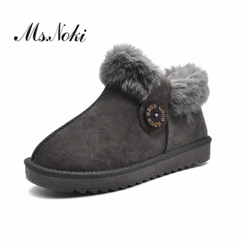 Fashion hair platforms women snow boots short plush warm female boot round toe shoes flat with flock woman ankle boots winter
Fashion hair platforms women snow boots short plush warm female boot round toe shoes flat with flock woman ankle boots winter