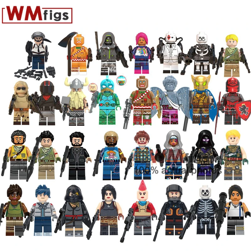 Single Building Blocks Fortnight Legoings Figures Scorpion Weapon Battle Royale Default Skin Skull Trooper Wild Card Kids Toys
Single Building Blocks Fortnight Legoings Figures Scorpion Weapon Battle Royale Default Skin Skull Trooper Wild Card Kids Toys