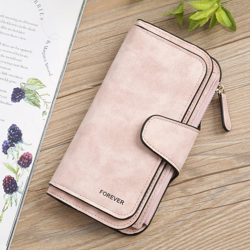 The new lady Korean version gradually discoloration frosted PU skin multifunctional large capacity buckle long wallet
The new lady Korean version gradually discoloration frosted PU skin multifunctional large capacity buckle long wallet