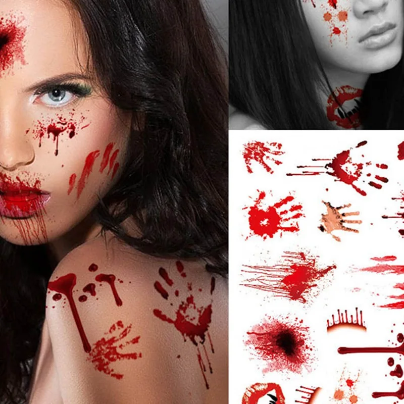 Halloween Scar Blood Temporary Tattoos Face & Body Makeup Fake Tattoo Stickers 1 pc
Halloween Scar Blood Temporary Tattoos Face & Body Makeup Fake Tattoo Stickers 1 pc