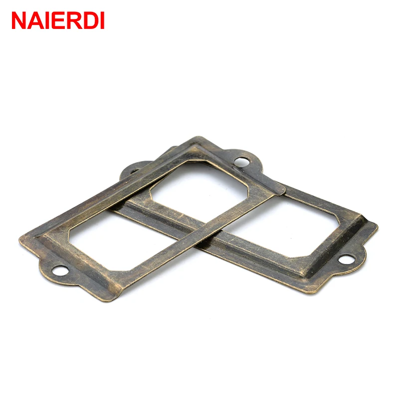 5PCS NAIERDI 69*32mm Handle Antique Metal Label Pull Frame File Name Card Holder For Furniture Cabinet Drawer Box Case Hardware
5PCS NAIERDI 69*32mm Handle Antique Metal Label Pull Frame File Name Card Holder For Furniture Cabinet Drawer Box Case Hardware