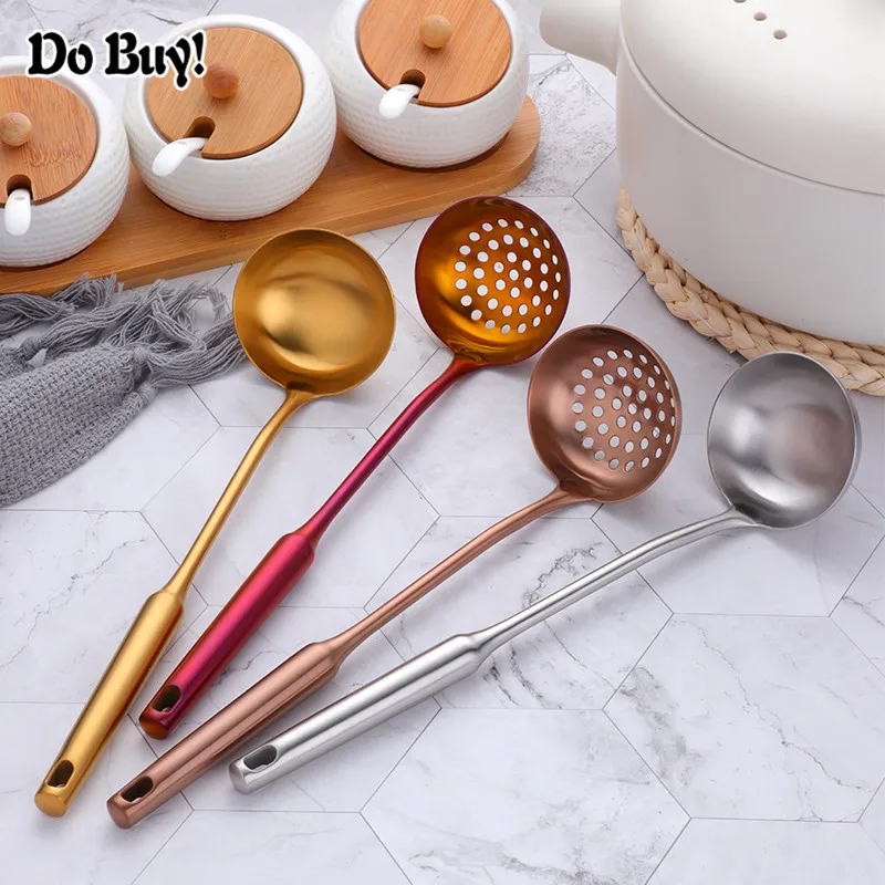 Stainless Steel Gold Soup Ladle Slotted Colander Spoon Long Handle Set Strainer Filter Skimmer Kitchen Cooking Tool Utensil
Stainless Steel Gold Soup Ladle Slotted Colander Spoon Long Handle Set Strainer Filter Skimmer Kitchen Cooking Tool Utensil