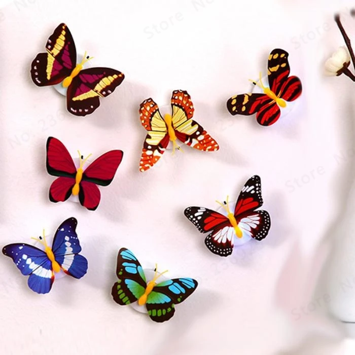 10 Pcs Colorful LED Light Butterfly Luminous Dragonfly Lights For Party Home Wedding Christmas Decoration Supplies Wall Lamp 10 Pcs Colorful LED Light Butterfly Luminous Dragonfly Lights For Party Home Wedding Christmas Decoration Supplies Wall Lamp