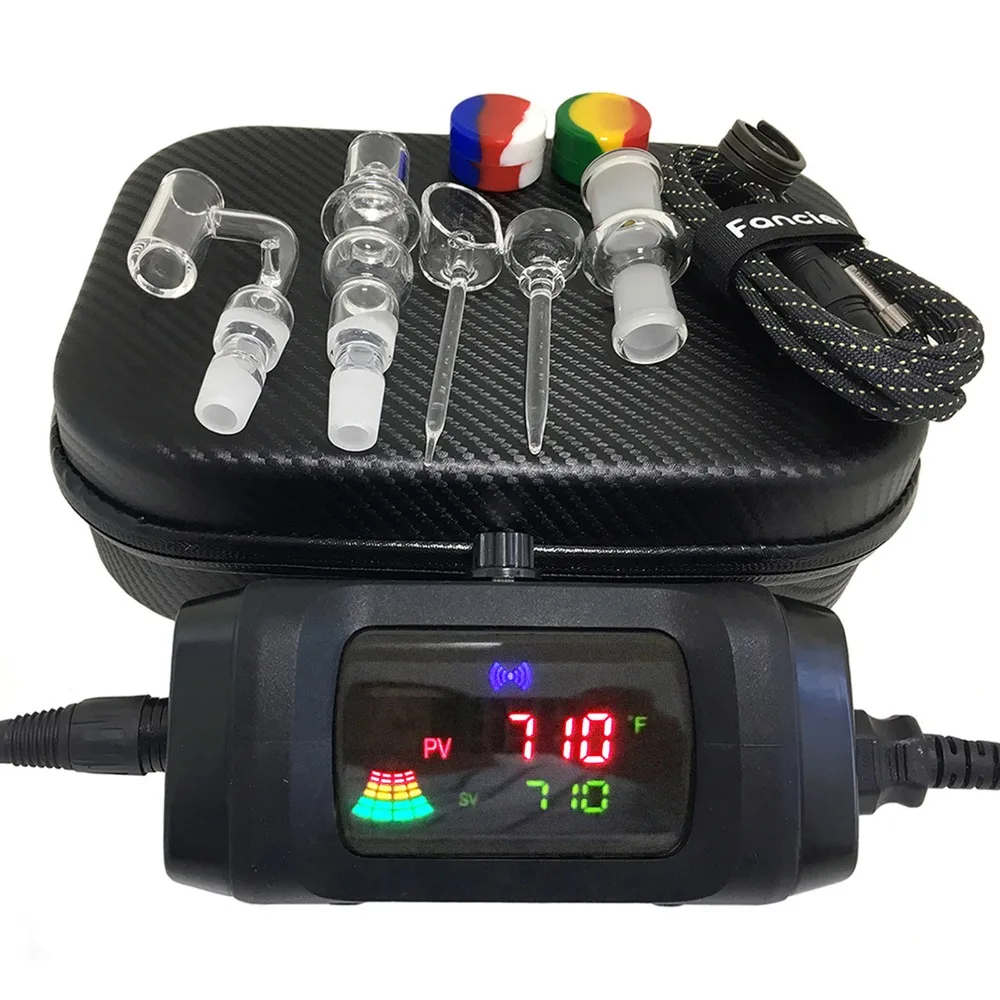 Fancier F710 Banger Quartz Nail Enail E dab Nail Dual Screen Smart Electric Temperature Controller 20 MM Coils
Fancier F710 Banger Quartz Nail Enail E dab Nail Dual Screen Smart Electric Temperature Controller 20 MM Coils