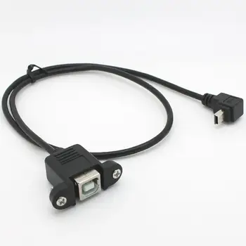 Right Angled 90D down elbow Mini USB type A Male to B Female with screw Print port mother line Cable Connector For Printer
Right Angled 90D down elbow Mini USB type A Male to B Female with screw Print port mother line Cable Connector For Printer