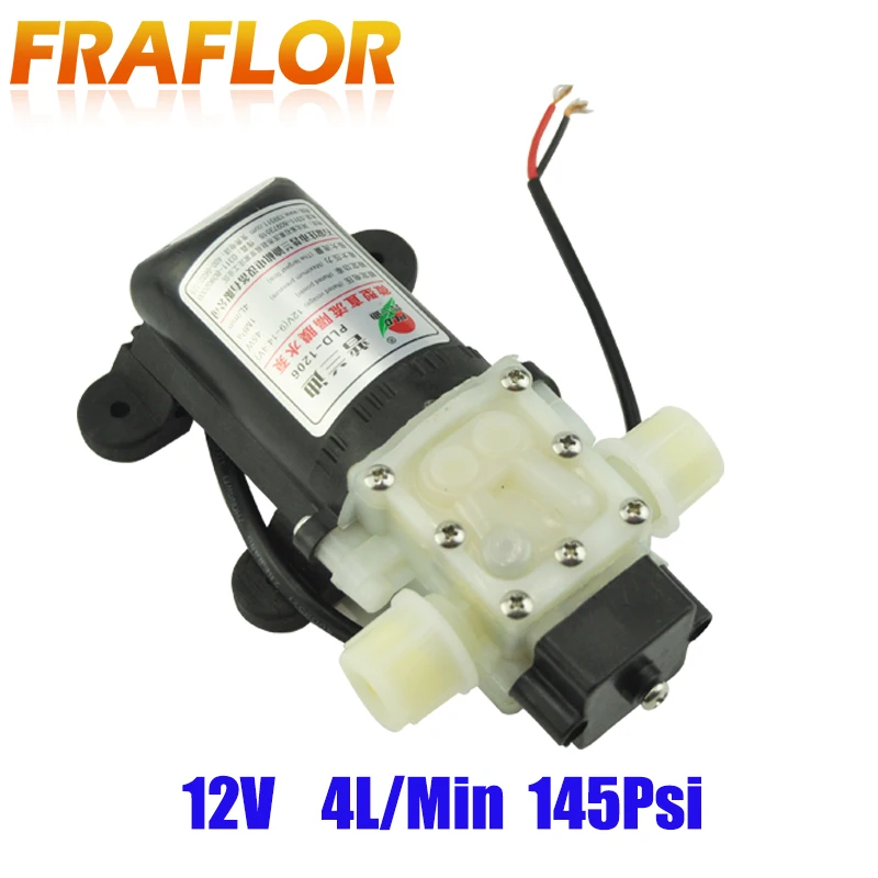 Fraflor 12V Diaphragm Water Pump Mini Low Power Low Noise Self-priming Pump PLD-1206 45W 4L/Min Corrosion Proof Maintenance-free
Fraflor 12V Diaphragm Water Pump Mini Low Power Low Noise Self-priming Pump PLD-1206 45W 4L/Min Corrosion Proof Maintenance-free