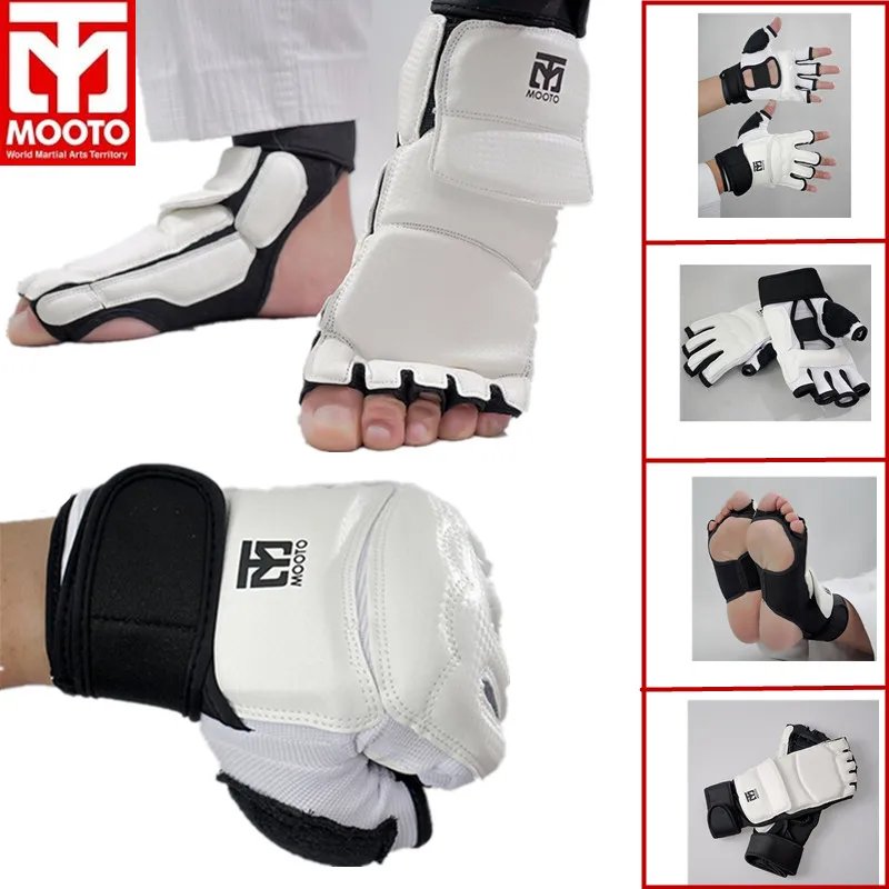 2019 New Hot MOOTO TaeKwonDo Sparring Karate Foot Guard Protector Socks&Hand Gloves Gear boxing gloves Brace Protection
2019 New Hot MOOTO TaeKwonDo Sparring Karate Foot Guard Protector Socks&Hand Gloves Gear boxing gloves Brace Protection