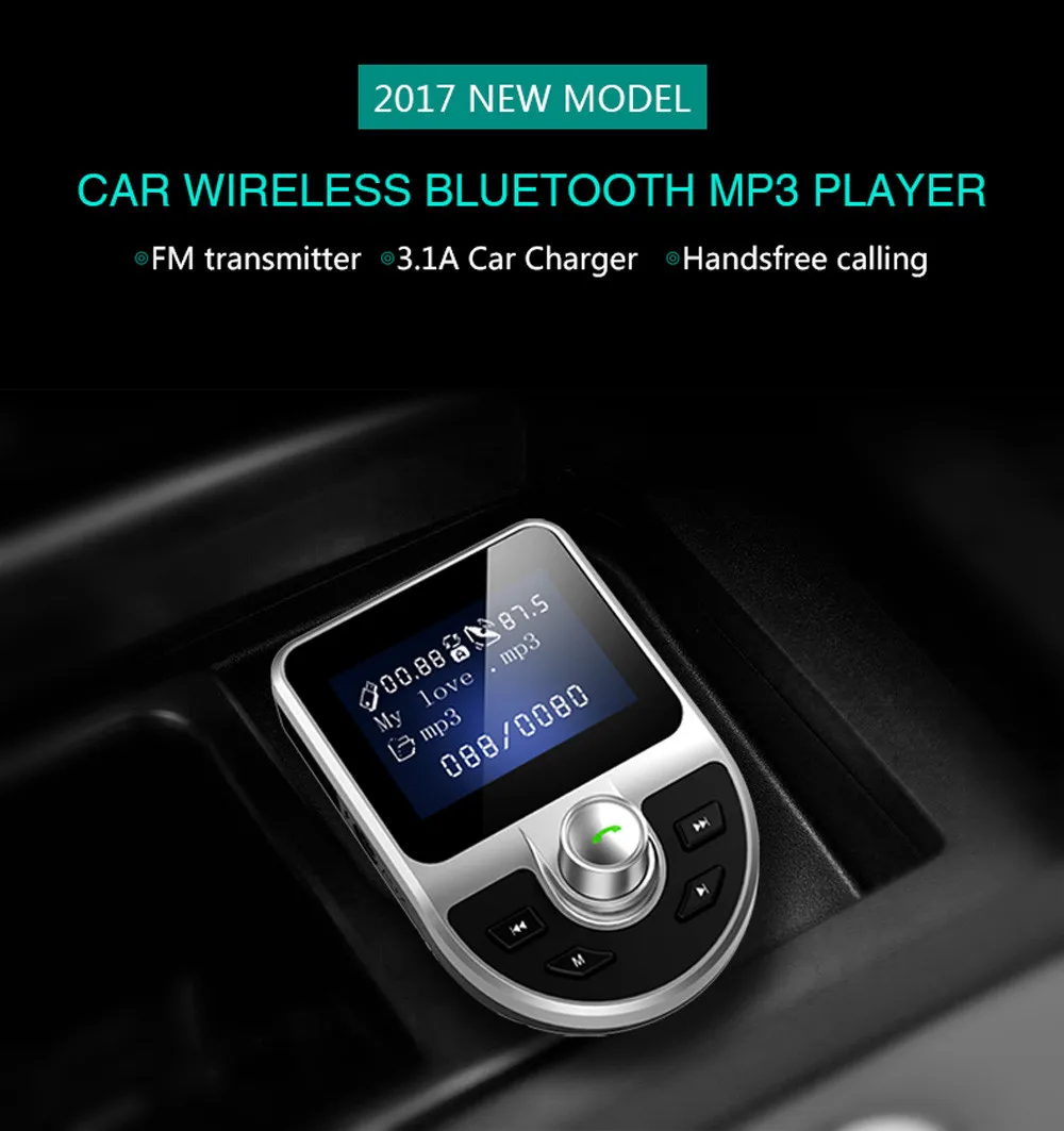 For Android Bluetooth Car FM Transmitter Wireless Radio Adapter USB Charger Mp3 Player Auto Adapter Dropshipping Voiture Screen
For Android Bluetooth Car FM Transmitter Wireless Radio Adapter USB Charger Mp3 Player Auto Adapter Dropshipping Voiture Screen