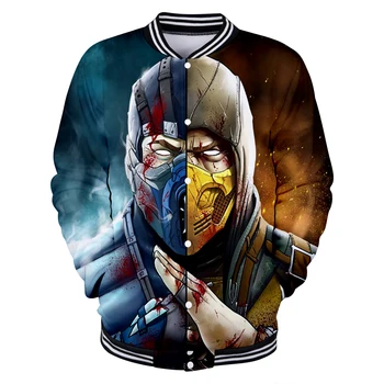 New Arrival Mortal Kombat 11 Jacket Male/Female Spring Fall Winter personality Casual Tops Couple Hip Hop Baseball Jackets
New Arrival Mortal Kombat 11 Jacket Male/Female Spring Fall Winter personality Casual Tops Couple Hip Hop Baseball Jackets