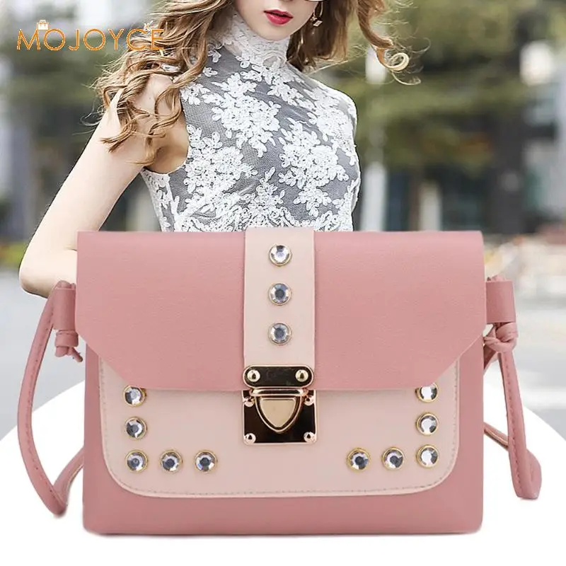 Fashion Women Messenger Bags Leather Rivet Handbags Sweet Girls Shoulder Large Capacity Tote Mini Crossbody Bolsas Feminina 2018
Fashion Women Messenger Bags Leather Rivet Handbags Sweet Girls Shoulder Large Capacity Tote Mini Crossbody Bolsas Feminina 2018