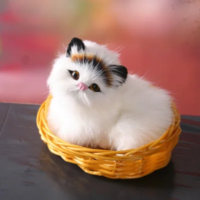 Игрушка в виде белого кота 11x9 см с корзиной, жесткая модель, украшение для дома, рождественский подарок h1187
Игрушка в виде белого кота 11x9 см с корзиной, жесткая модель, украшение для дома, рождественский подарок h1187