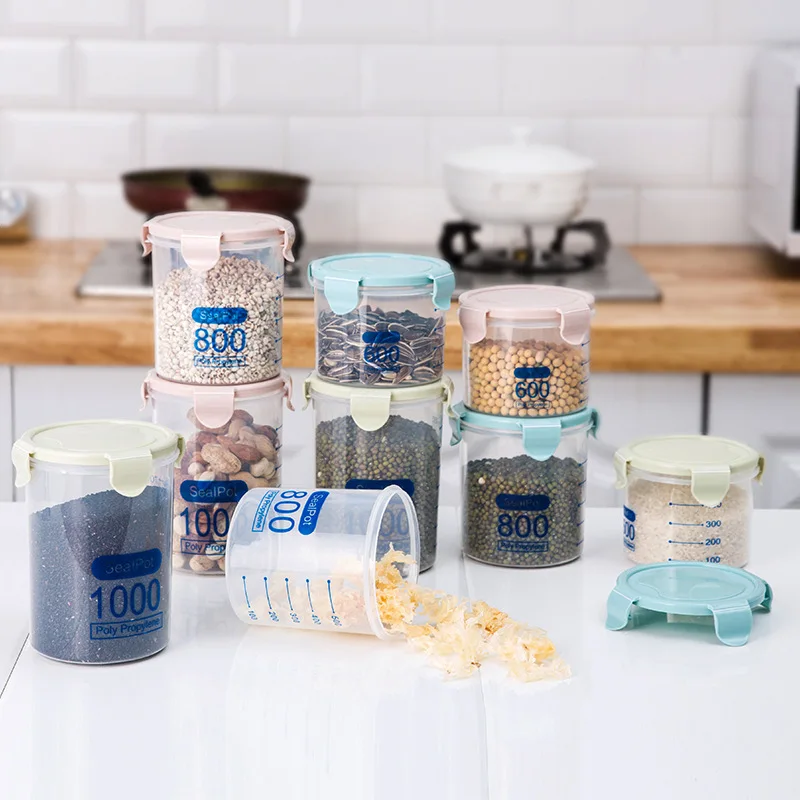 Food Storage Kitchen Storage Bottles Plastic candy Jars with Cover Large Capacity Sugar coffee container receive Organizer Cans
Food Storage Kitchen Storage Bottles Plastic candy Jars with Cover Large Capacity Sugar coffee container receive Organizer Cans