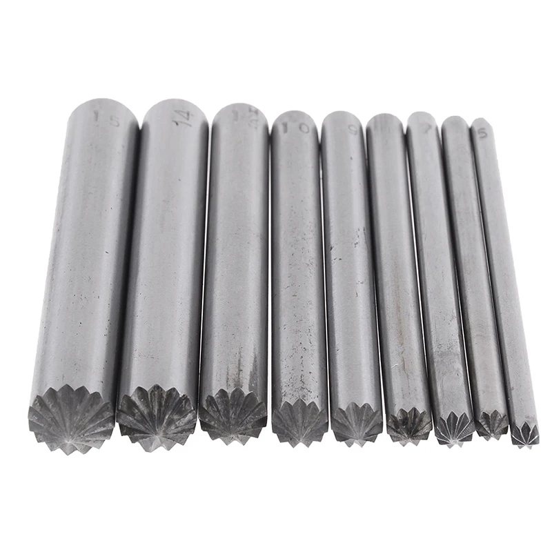 2pcs Eyelet Flowering Punch Hole Chrysanthemum Hole Tools for Leathercraft
