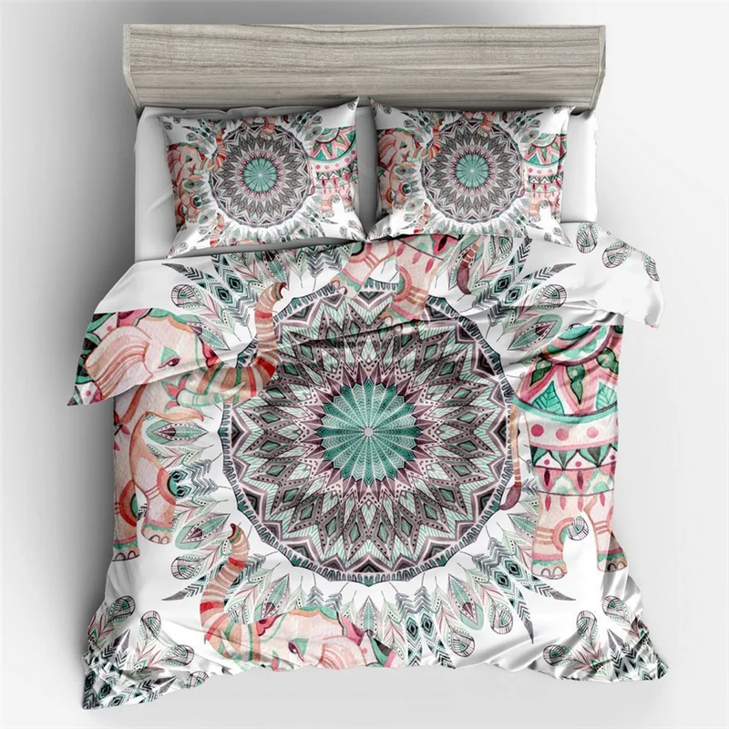 Bohemian Print Bedding Set King Soft Bedclothes Queen Size Mandala Duvet Cover Set with Pillowcases 3pcs Bed Set Home
Bohemian Print Bedding Set King Soft Bedclothes Queen Size Mandala Duvet Cover Set with Pillowcases 3pcs Bed Set Home