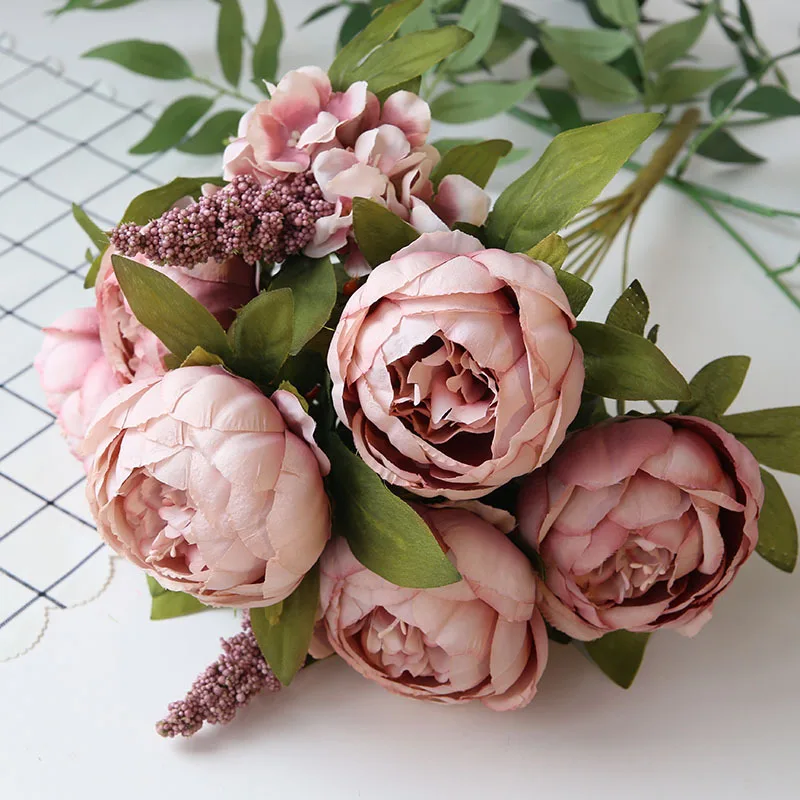 Artificial Peony Flowers Autumn Home Decoration European Peony Silk Artificial Flower Weeding Decoration Artificial Flowers
Artificial Peony Flowers Autumn Home Decoration European Peony Silk Artificial Flower Weeding Decoration Artificial Flowers