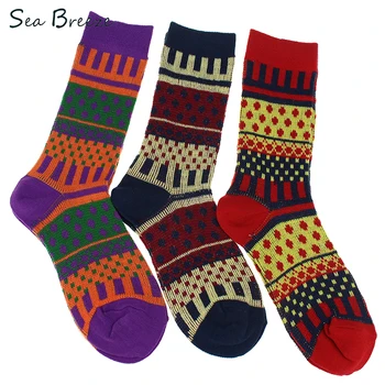 Sea Breeze Brand 3 pairs High Quality cotton new super soft women Vintage socks colorful Nation Wild comfortable girls socks
Sea Breeze Brand 3 pairs High Quality cotton new super soft women Vintage socks colorful Nation Wild comfortable girls socks