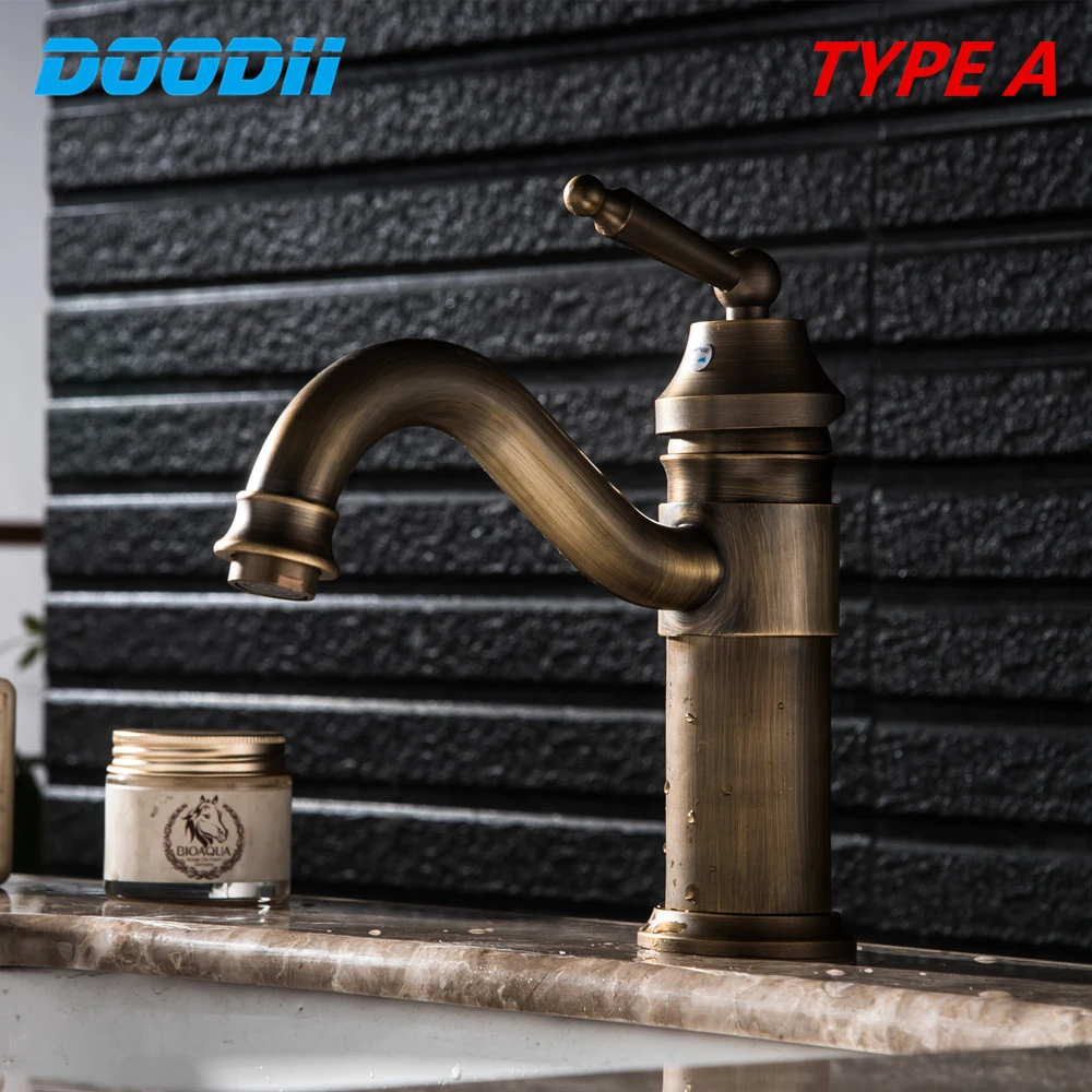 Antique Bathroom Faucet High-bend antique kitchen sink heightening hot and cold dual-use Mixer Taps Torneira DOODII
Antique Bathroom Faucet High-bend antique kitchen sink heightening hot and cold dual-use Mixer Taps Torneira DOODII