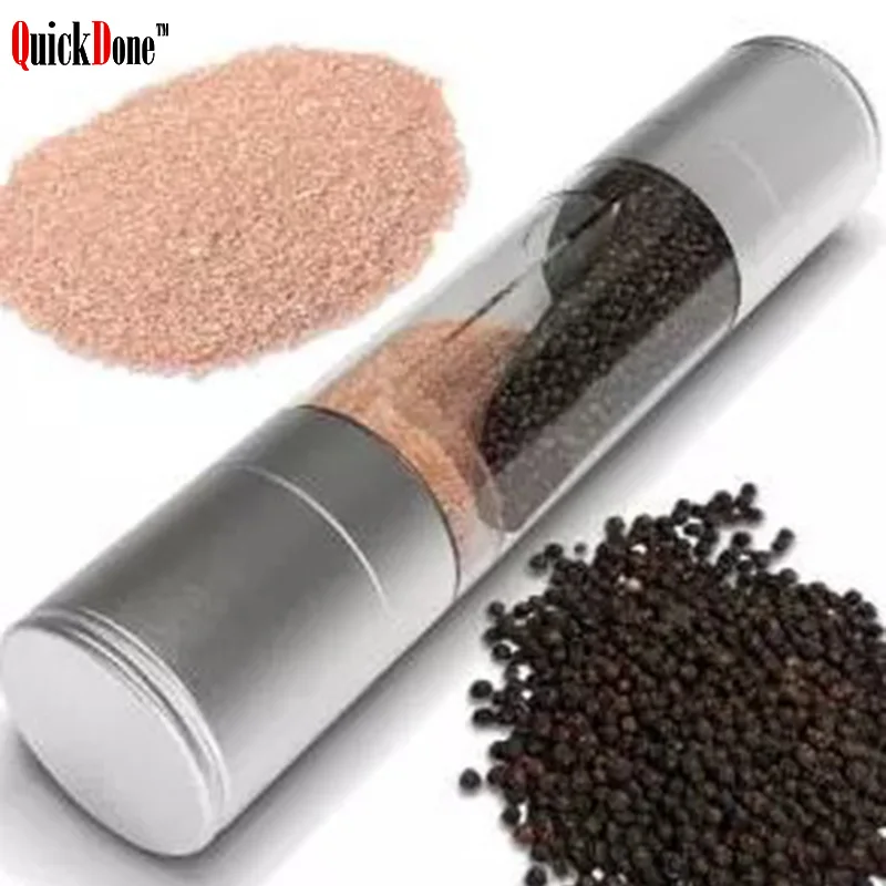 QuickDone 2 in 1 Stainless Steel Manual Salt Grinder Kitchen Pepper Mill Cooking Spices Salt Shaker Home Gadget CKC1408
QuickDone 2 in 1 Stainless Steel Manual Salt Grinder Kitchen Pepper Mill Cooking Spices Salt Shaker Home Gadget CKC1408