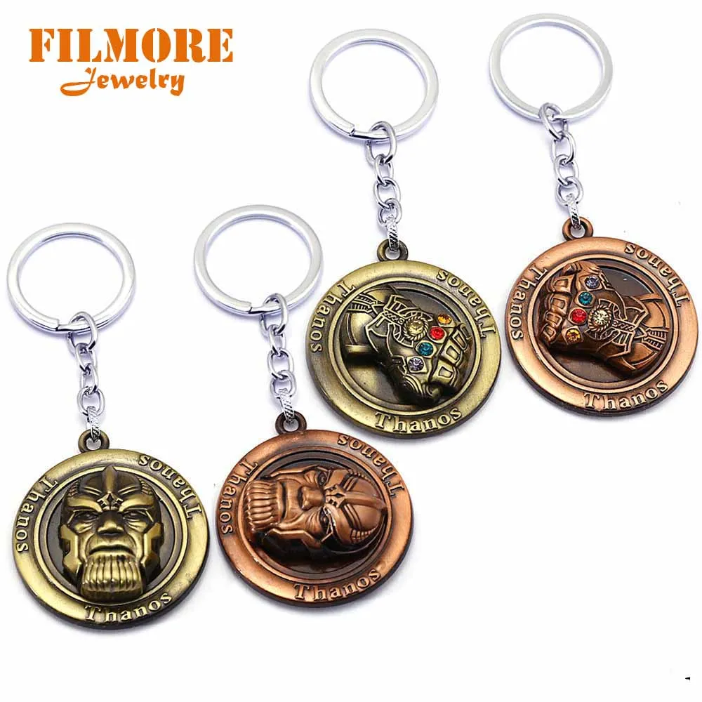 The Avengers 3 Infinity War Keychain Thanos Infinite Power Gauntlet Rotatable Keychains Car Key Holder Accessories Gift for Fans
The Avengers 3 Infinity War Keychain Thanos Infinite Power Gauntlet Rotatable Keychains Car Key Holder Accessories Gift for Fans