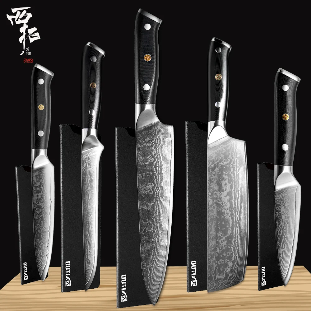 XITUO Damascus Chef Knife Set Sharp Cut Cleaver Clicing Boning Knife Gyuto Kiritsuke Japanese Knife Profesional Kitchen Cooking
XITUO Damascus Chef Knife Set Sharp Cut Cleaver Clicing Boning Knife Gyuto Kiritsuke Japanese Knife Profesional Kitchen Cooking