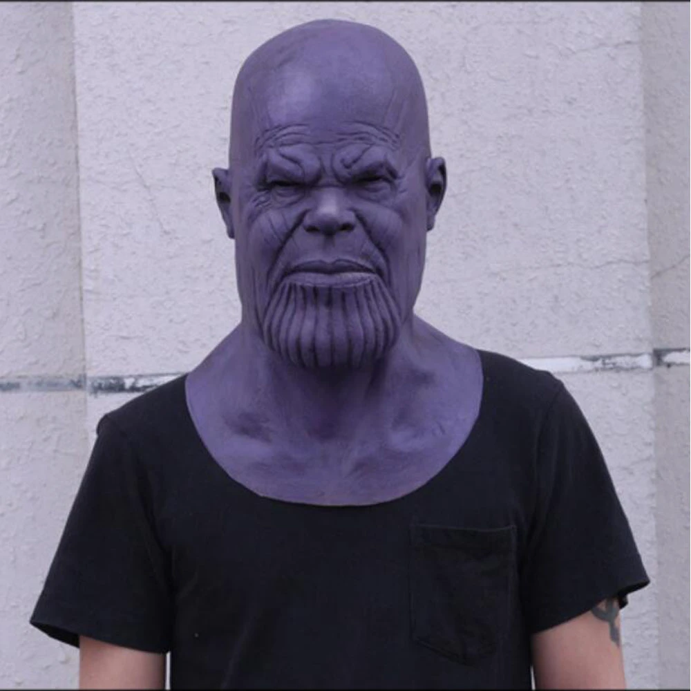 Deluxe Thanos Mask Thanos-mask Party Scary Horror Mask Latex Halloween Full Face Event Masks Adult Props Avengers Infinity Maske
Deluxe Thanos Mask Thanos-mask Party Scary Horror Mask Latex Halloween Full Face Event Masks Adult Props Avengers Infinity Maske