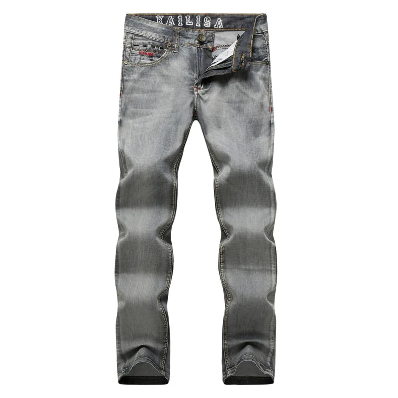 Denim men's washed cotton light gray straight jeans large size 28-34 non-stretching men's fashion personality Slim casual jeans
Denim men's washed cotton light gray straight jeans large size 28-34 non-stretching men's fashion personality Slim casual jeans