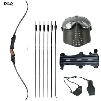 56 Inches CS War Bow Arrow Set Left Right Hand 25lbs Archery Recurve Takedown Bow with Mask Arrows for Shooting Hunting Games
56 Inches CS War Bow Arrow Set Left Right Hand 25lbs Archery Recurve Takedown Bow with Mask Arrows for Shooting Hunting Games