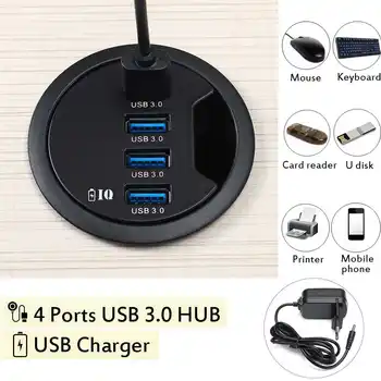 4 Port USB 3.0 HUB Mount In Desk Adapter Phone Device Charging Rechargeable Combo Transfers Data Readable Data Cable for Macbook
4 Port USB 3.0 HUB Mount In Desk Adapter Phone Device Charging Rechargeable Combo Transfers Data Readable Data Cable for Macbook
