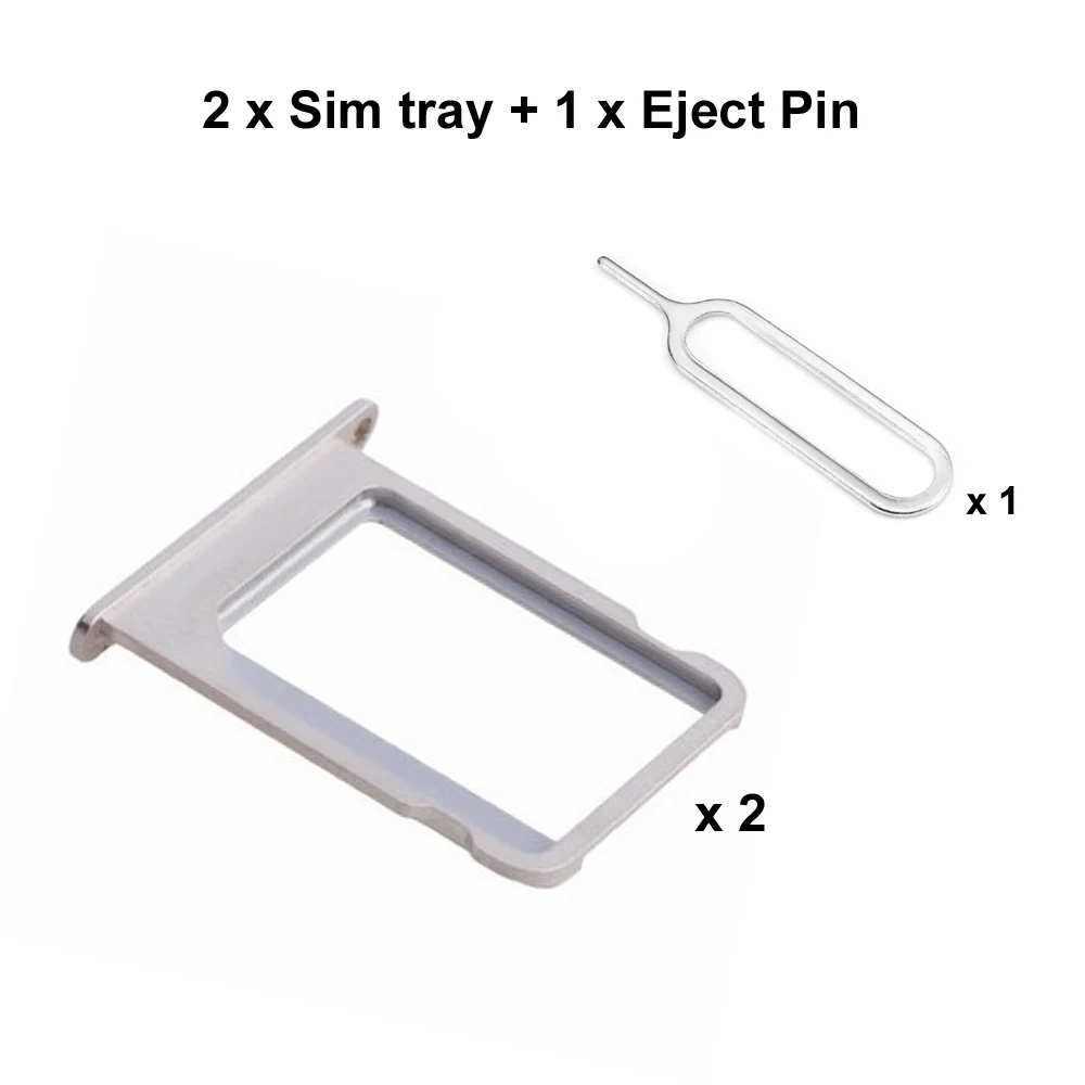 

Running Camel 2pcs/lot Sim Card Tray Holder Slot Replacement For iPhone 4S 4 4G 4th