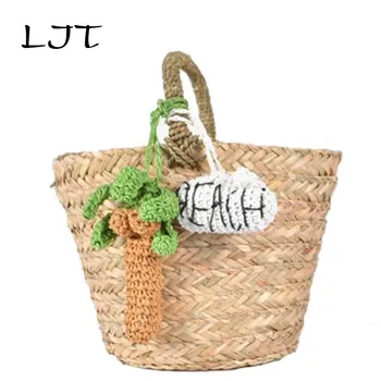 Coconut Tree Fruit Lobster Handbag Bunched Skirt Open Handmade Luxury Hand Bag Ladies' Travel Straw Bag Women Shopping Tote
Coconut Tree Fruit Lobster Handbag Bunched Skirt Open Handmade Luxury Hand Bag Ladies' Travel Straw Bag Women Shopping Tote