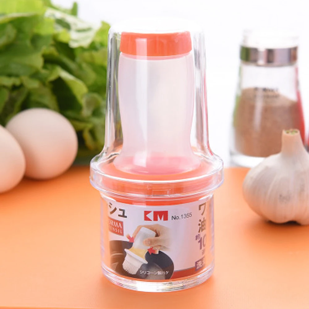 Creative Press-type Silicone Oil Brush Oil Bottle With Brush BBQ Brush Sauce Brush Kitchen Baking Brush
Creative Press-type Silicone Oil Brush Oil Bottle With Brush BBQ Brush Sauce Brush Kitchen Baking Brush