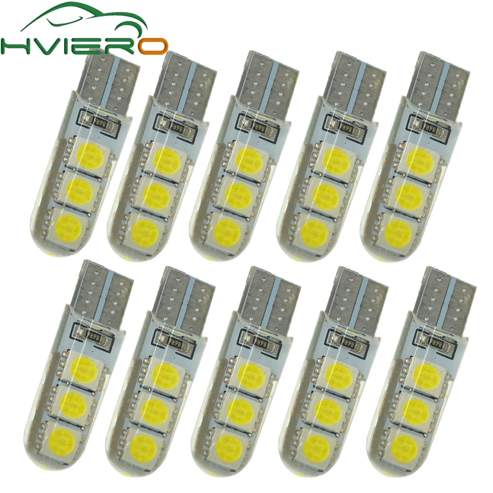 10X Auto LED 194 Marker Lamp DC 12V Canbus 6SMD 5050 Silicone Lights Bulb No Error Led Parking Fog light Auto-styling
10X Auto LED 194 Marker Lamp DC 12V Canbus 6SMD 5050 Silicone Lights Bulb No Error Led Parking Fog light Auto-styling