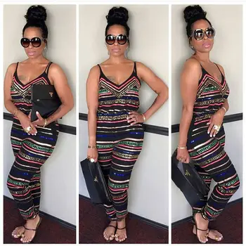 Fashion Casual Newly Summer Women Ladies Jumpsuit Sleeveless O-Neck Slim Striped Print Vest Jumpsuit Outfit Party Size S-3XL
Fashion Casual Newly Summer Women Ladies Jumpsuit Sleeveless O-Neck Slim Striped Print Vest Jumpsuit Outfit Party Size S-3XL