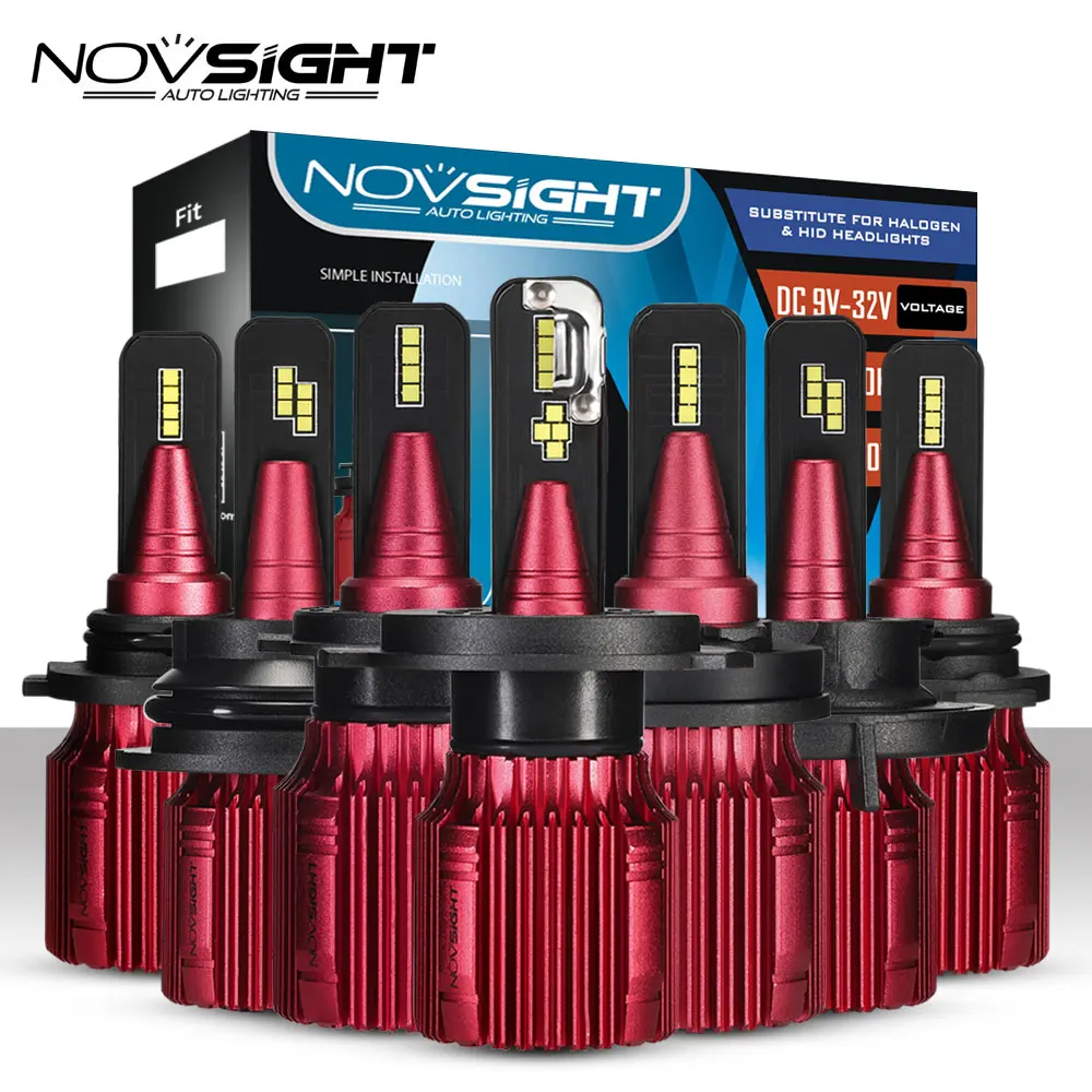 NOVSIGHT Car Headlight H4 Hi/Lo Beam LED H7 H8 H9 H11 H13 9005 9006 9007 40W 12000lm 6500K Auto Headlamp Bulbs
NOVSIGHT Car Headlight H4 Hi/Lo Beam LED H7 H8 H9 H11 H13 9005 9006 9007 40W 12000lm 6500K Auto Headlamp Bulbs
