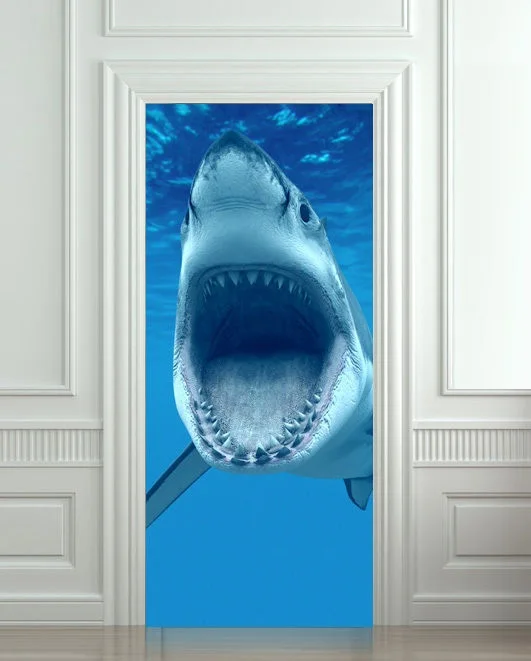 DIY 3D Wall Sticker Mural Home Decor shark underwater predator Removable Door Sticker decole 77*200cm
DIY 3D Wall Sticker Mural Home Decor shark underwater predator Removable Door Sticker decole 77*200cm