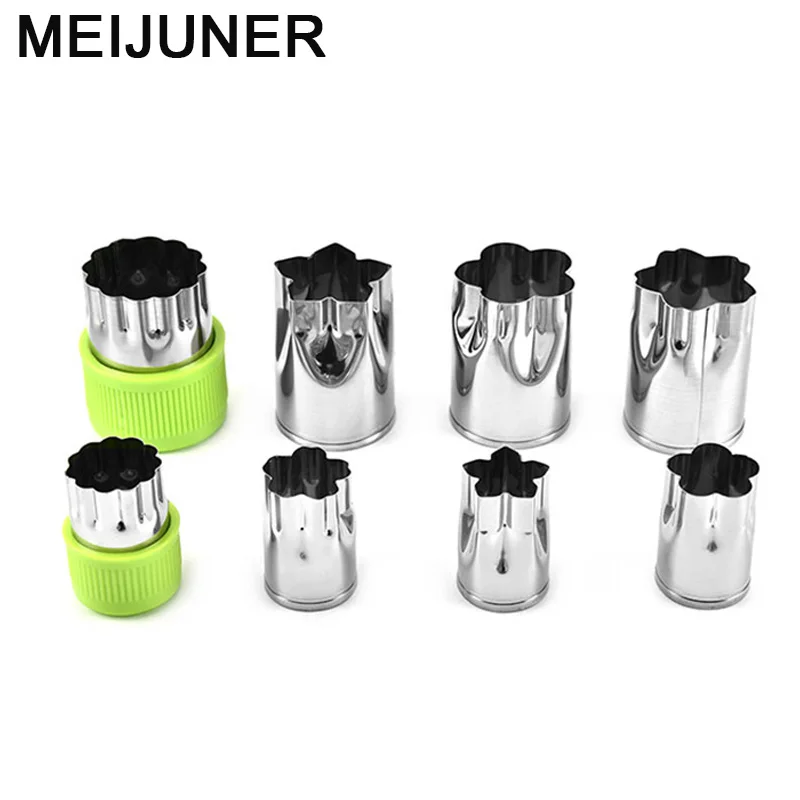 Meijuner 8pcs DIY Baking Tools Cake Mold Stainless Steel Cookie Cutter Vegetable Cut Fondant Mould Kitchen Cake Tools MJ197
Meijuner 8pcs DIY Baking Tools Cake Mold Stainless Steel Cookie Cutter Vegetable Cut Fondant Mould Kitchen Cake Tools MJ197