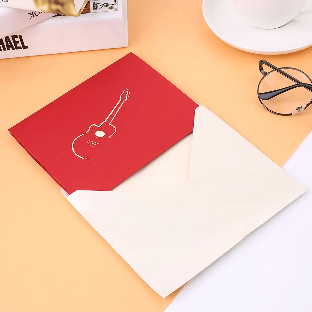 3D Music Rock Guitar Greeting Card Birthday Invitation Vintage Retro Creative Gift Valentine's day Party Supplies Drop shipping
3D Music Rock Guitar Greeting Card Birthday Invitation Vintage Retro Creative Gift Valentine's day Party Supplies Drop shipping