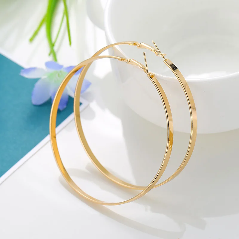 3 Sizes Super Big Circles Hoop Earrings For Women Punk Fashion Gold Silver Color Jewelry Trendy Retro Round Loop Earring Gfts
3 Sizes Super Big Circles Hoop Earrings For Women Punk Fashion Gold Silver Color Jewelry Trendy Retro Round Loop Earring Gfts