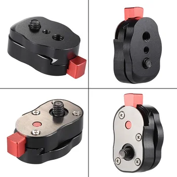 Aluminum Steel Mini Quick Release Plate for Camera Camcorder Rig LCD Monitor Magic Arm LED light 1/4" Screw Mount w/ Wrench
Aluminum Steel Mini Quick Release Plate for Camera Camcorder Rig LCD Monitor Magic Arm LED light 1/4" Screw Mount w/ Wrench