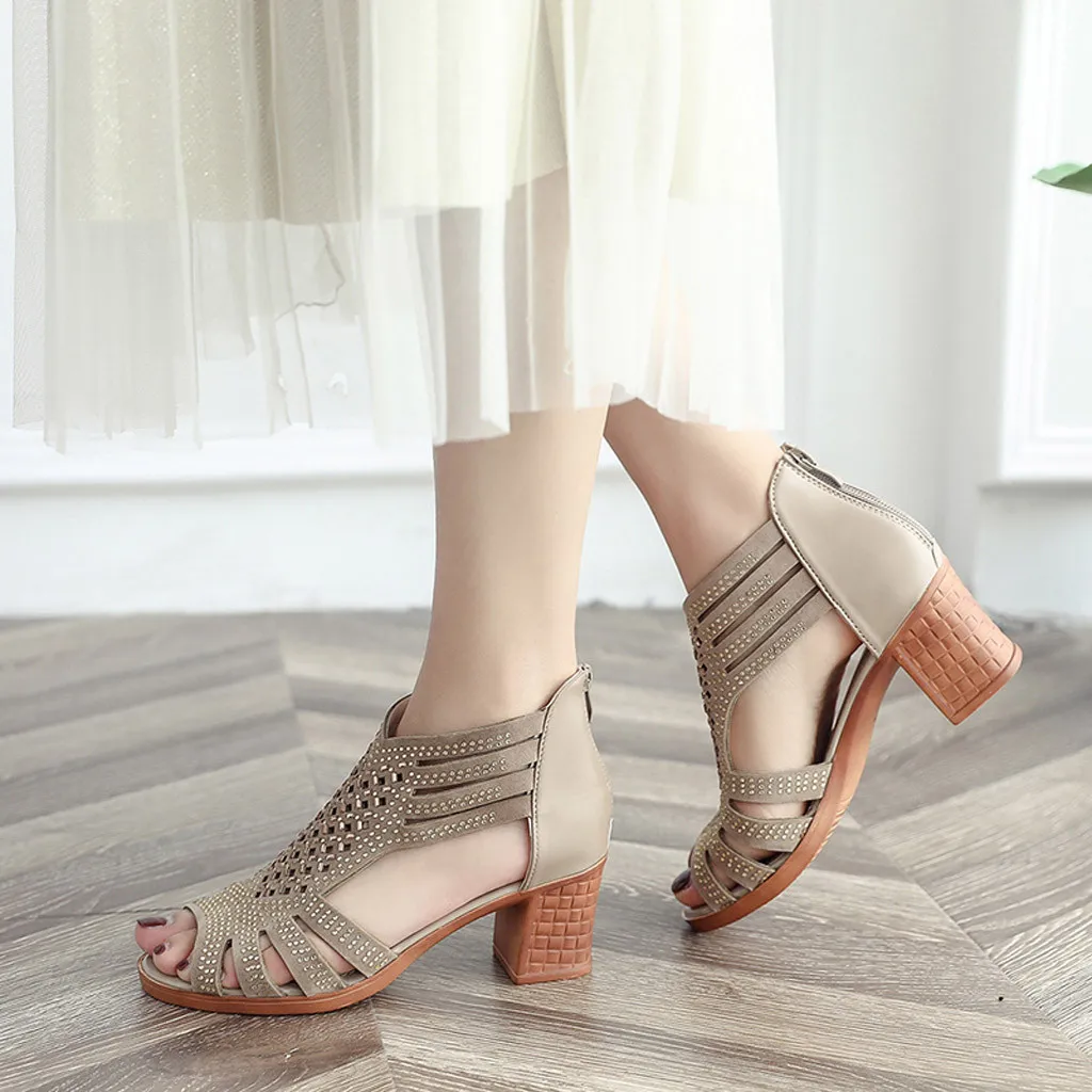 YOUYEDIAN Spring Summer Ladies Fish Mouth Hollow Roma Shoes Women Crystal Sandals Fashion sandalia feminina sandalia #W1140
YOUYEDIAN Spring Summer Ladies Fish Mouth Hollow Roma Shoes Women Crystal Sandals Fashion sandalia feminina sandalia #W1140