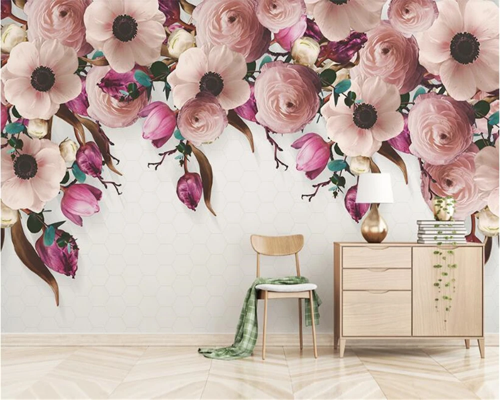 beibehang papier peint Environmental protection personality American hand painted rose floral vine modern background wallpaper
beibehang papier peint Environmental protection personality American hand painted rose floral vine modern background wallpaper