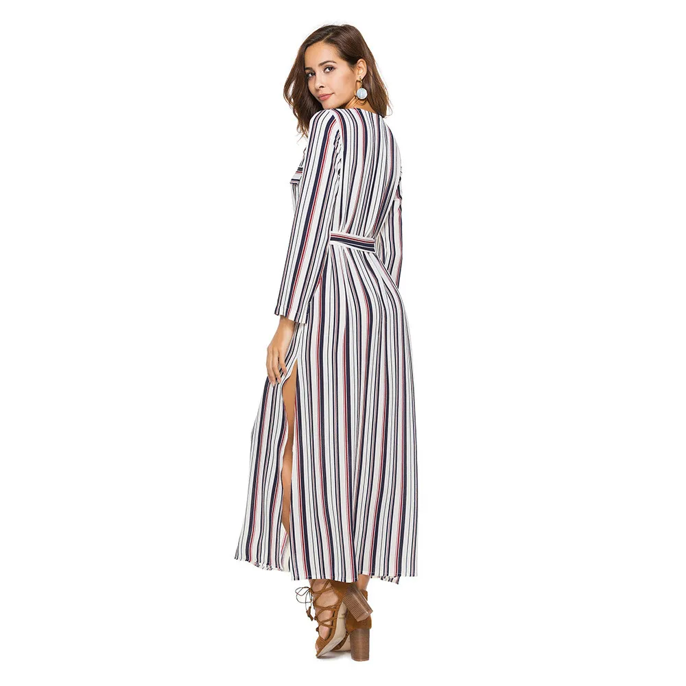 2018 Sells Fast Trade Women's Wear New Products Long Sleeved Shirts European and American Stripes and Long Dress Fashion Ladies
2018 Sells Fast Trade Women's Wear New Products Long Sleeved Shirts European and American Stripes and Long Dress Fashion Ladies