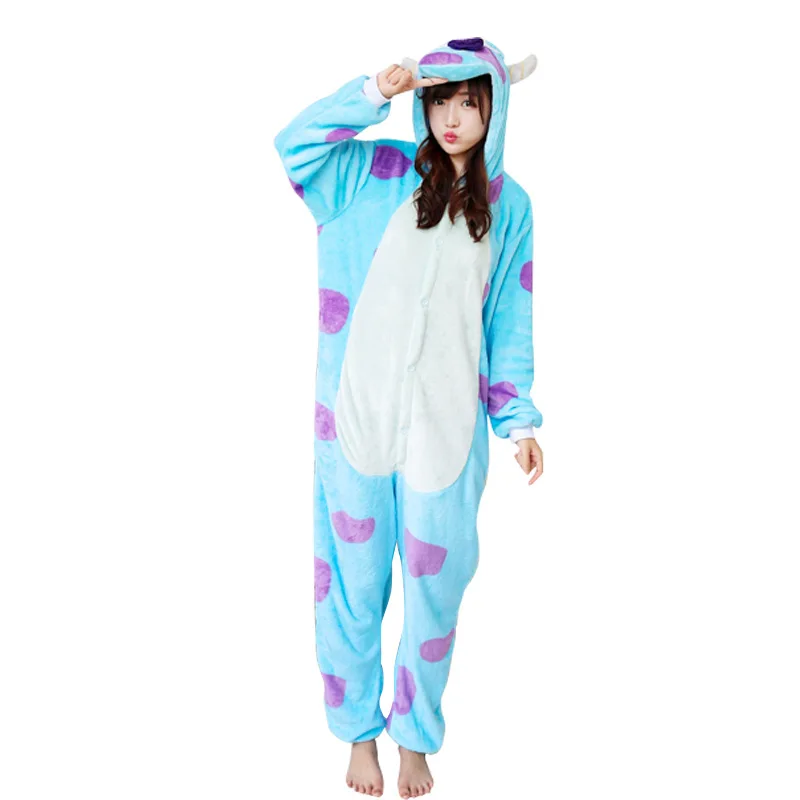 Kigurumi Blue Monster Pajama Adult Animal Onesies for Women Men Couple Winter Pajamas Kegurumi Sleepwear Flannel Pijamas pyjama
Kigurumi Blue Monster Pajama Adult Animal Onesies for Women Men Couple Winter Pajamas Kegurumi Sleepwear Flannel Pijamas pyjama