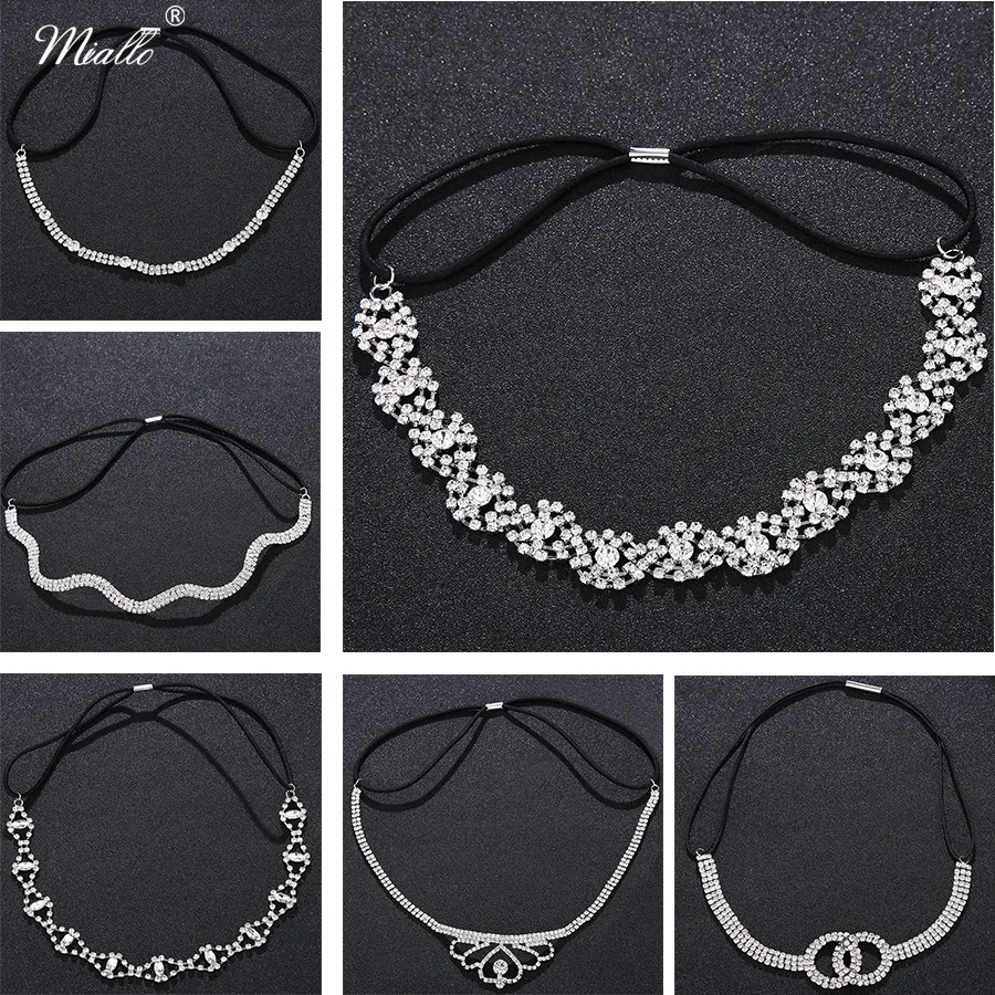 Miallo Wedding Tiara Crown Headbands for Bride Elastic Rhinestone Hair Band Crystal Head Chain for Women Hair Accessories
Miallo Wedding Tiara Crown Headbands for Bride Elastic Rhinestone Hair Band Crystal Head Chain for Women Hair Accessories